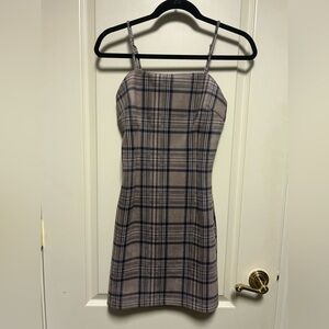 Plaid Spaghetti Strap Dress
